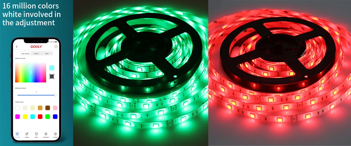 coloured led strip lights